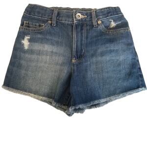 Sugar & Jade Girls Frayed Hem Denim Cut Off Shorts, Size 10S